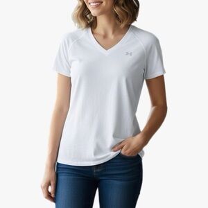 Under Armour Tech Heat Gear Loose Athletic Tee Womens Size Medium
